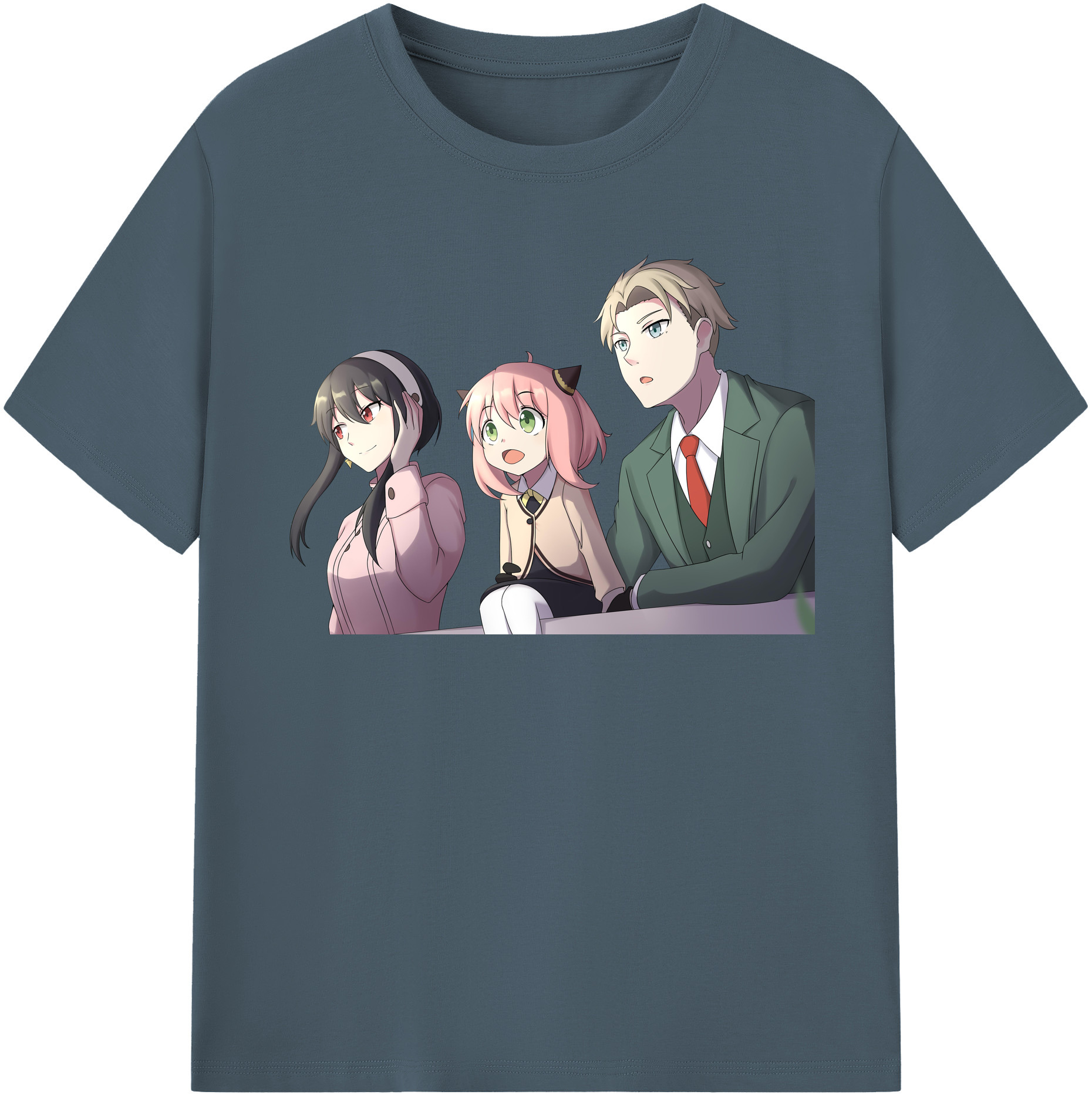（画像用） SPY×FAMILY间谍家家酒 綿100％半袖Tシャツ（フロントプリント）